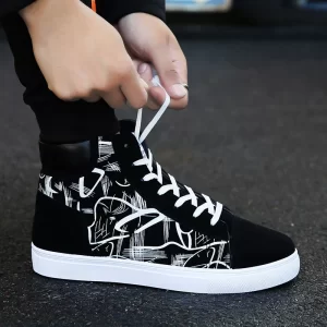Fashion Sneakers Men Canvas Shoes Breathable Cool Street Shoes Male Brand Sneakers Black Blue Red Mens Causal Shoes A305 1