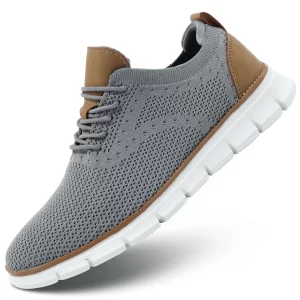 Men's Mesh Casual Sneakers Lightweight Breathable Dress Shoes Comfortable Walking Oxford Shoes Trainers for Men 1