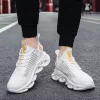 YRZL Men’s Comfortable White Sneakers 2